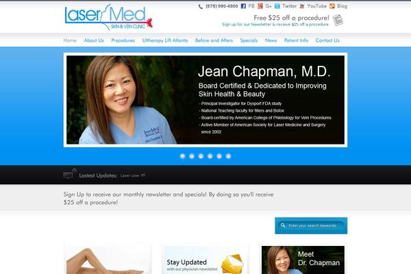 Site using The Social Links plugin