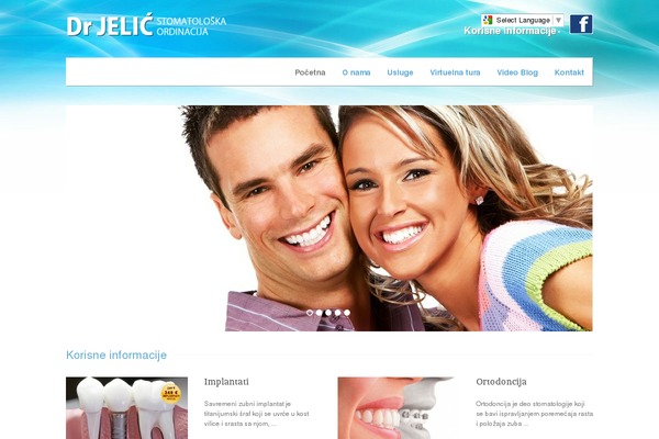 Dental-clinic theme site design template sample