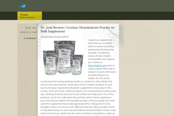 drjoshk.com site used Blogtheme