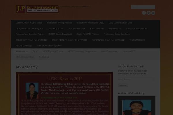 drjpiasacademy.com site used Catch Responsive
