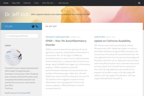 Hueman theme site design template sample