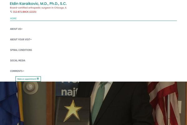 drkaraikovic.com site used The7