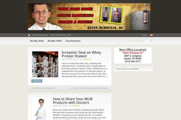 Headlines theme site design template sample