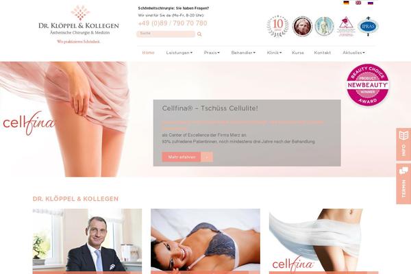 drkloeppel.com site used Basistheme