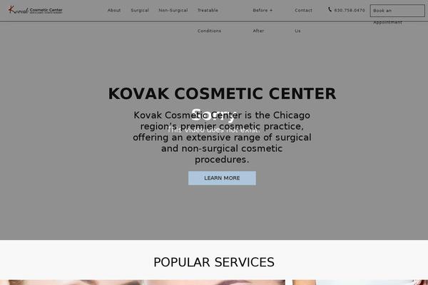 Glacial theme site design template sample