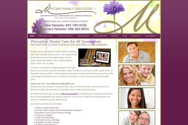 drmastersdds.com site used Sm-theme