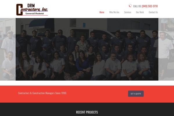 Construction-child theme site design template sample