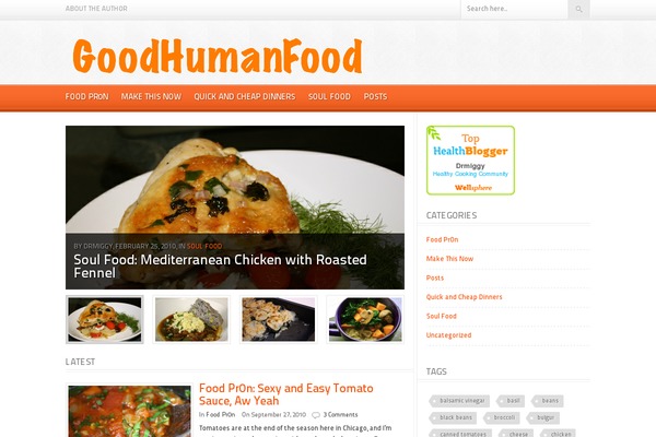 Foodpress theme site design template sample