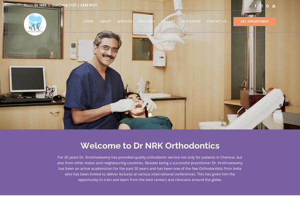 DentalCare theme site design template sample