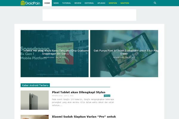 Newspaper Child theme site design template sample