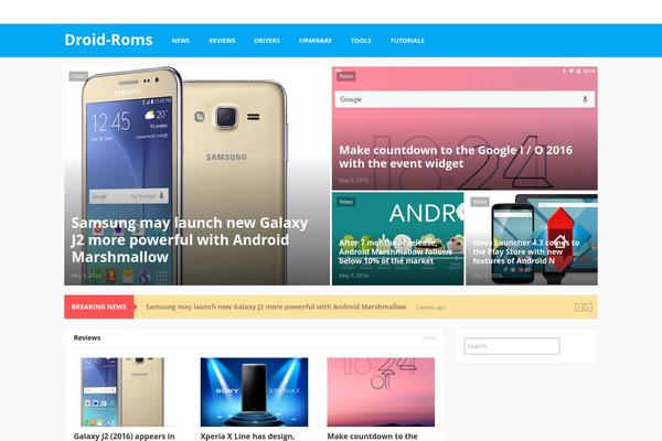 droidroms.com site used Materialist