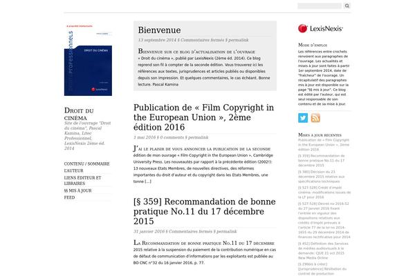 Oulipo theme site design template sample