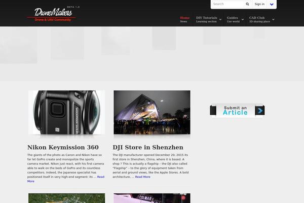Dynamix theme site design template sample