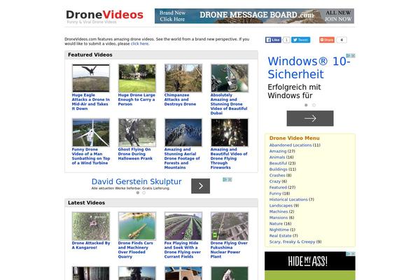 dronevideos.com site used Wordtube