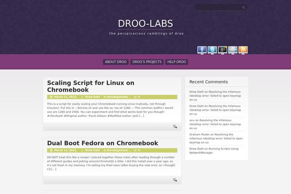 Purple Pro theme site design template sample