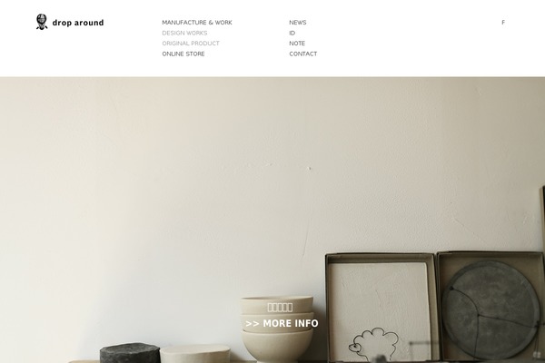 Drop theme site design template sample