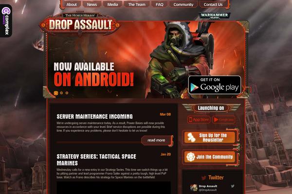 Roots theme site design template sample