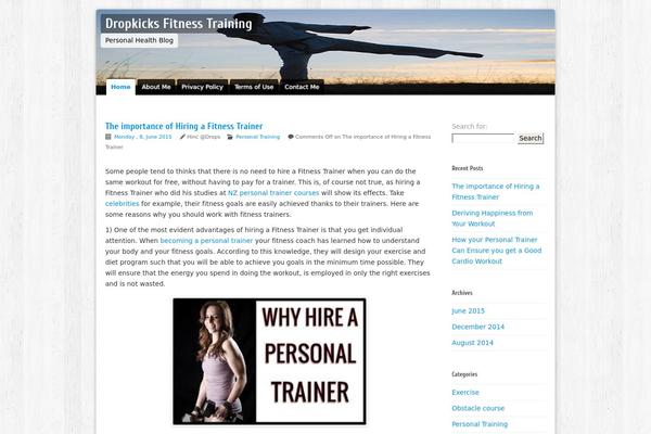 Blue Peace theme site design template sample