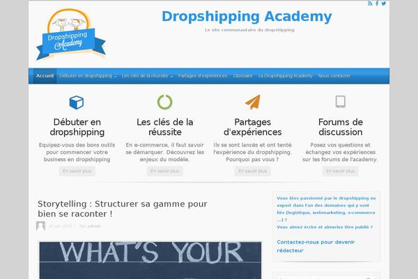 evolve theme site design template sample