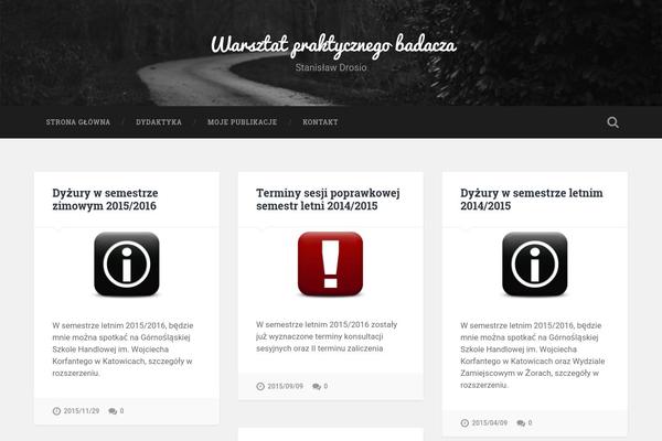 Baskerville theme site design template sample