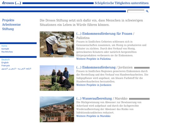 Roots theme site design template sample