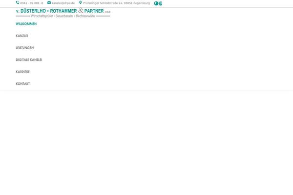 The7 Child theme site design template sample