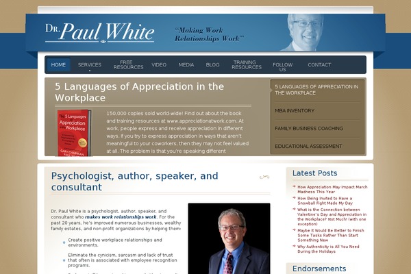 Paul theme site design template sample