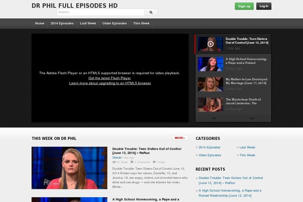 deTube theme site design template sample
