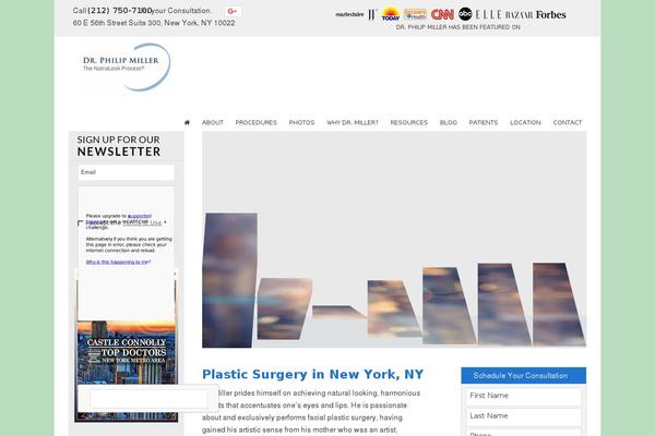 Miller theme site design template sample
