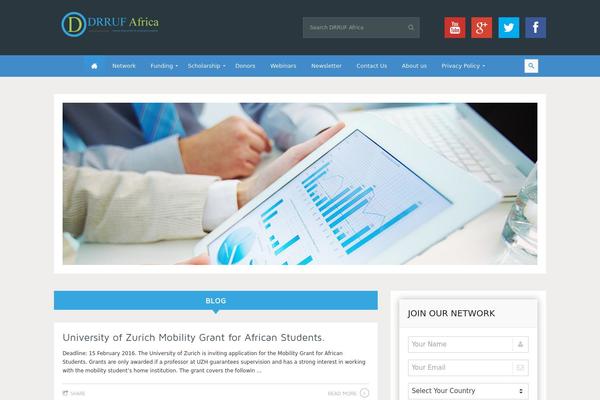 InTouch theme site design template sample