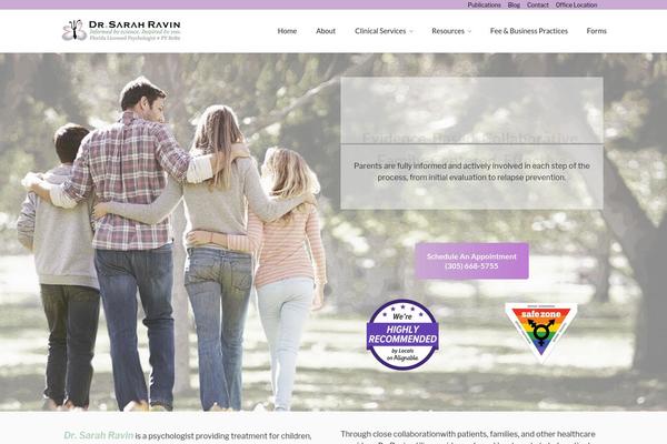 Psychologist theme site design template sample