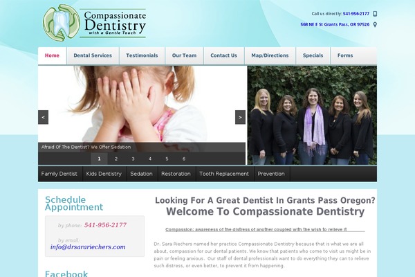 Dentistry theme site design template sample