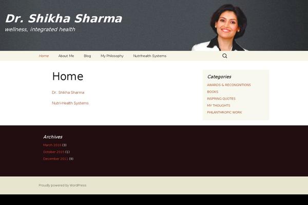 Twenty Thirteen theme site design template sample