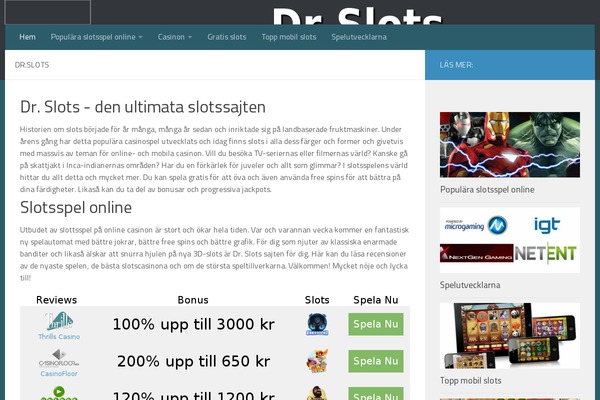 Hueman theme site design template sample