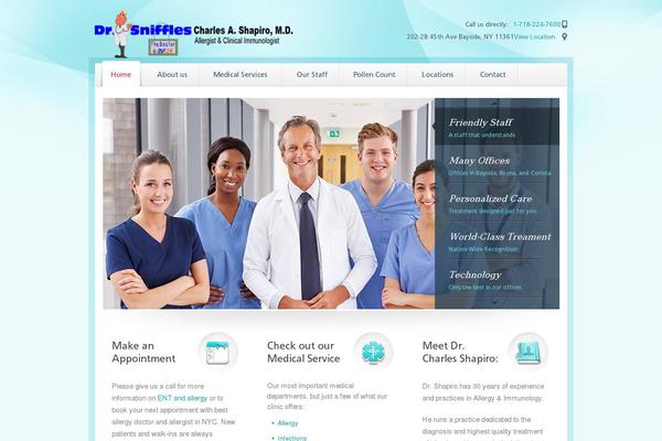 Medica Parent theme site design template sample