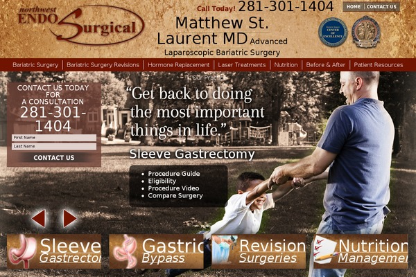 Laurent website example screenshot