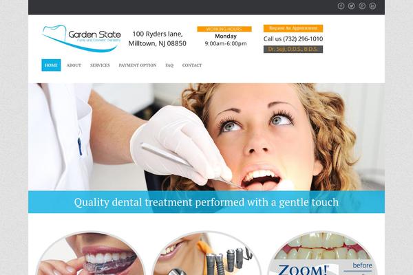 Dentalclinic theme site design template sample