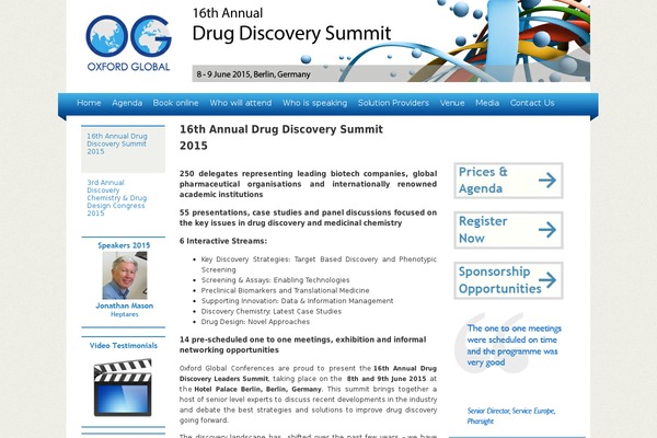 drugdiscovery-summit1.com site used Oxfordglobal