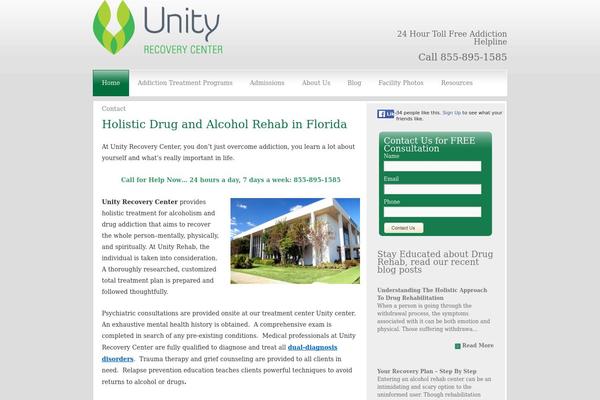 Unity theme site design template sample