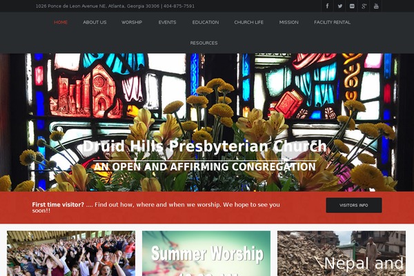 Dunamis theme site design template sample