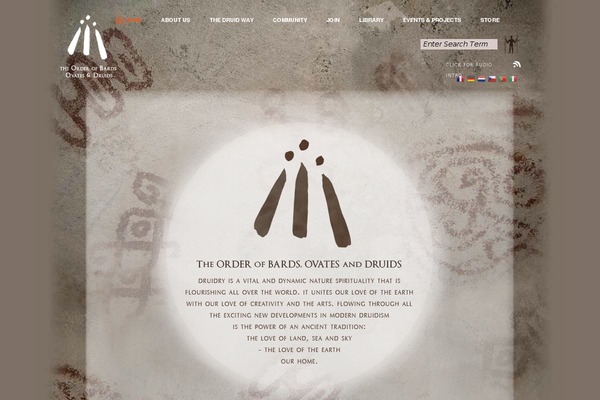 druidry.org site used Cosmos-wp