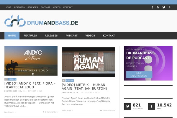 PRESSO theme site design template sample