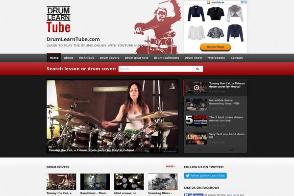 deTube theme site design template sample