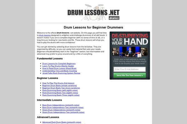 drumlessons.net site used Dlcom
