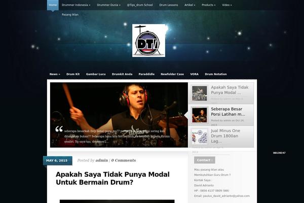Glow theme site design template sample