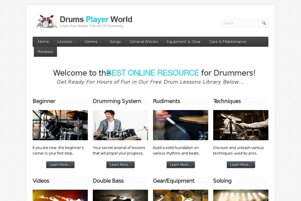 drumsplayerworld.com site used Aqua