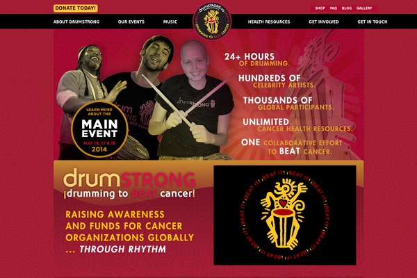 drumstrong.org site used Drumstrong
