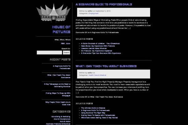 Monospace theme site design template sample