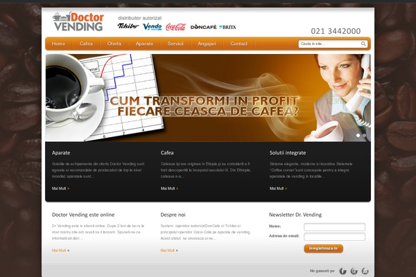 drvending.ro site used Debonair