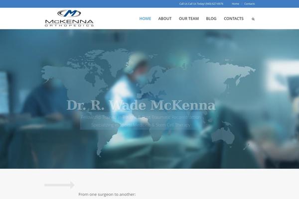 Care theme site design template sample